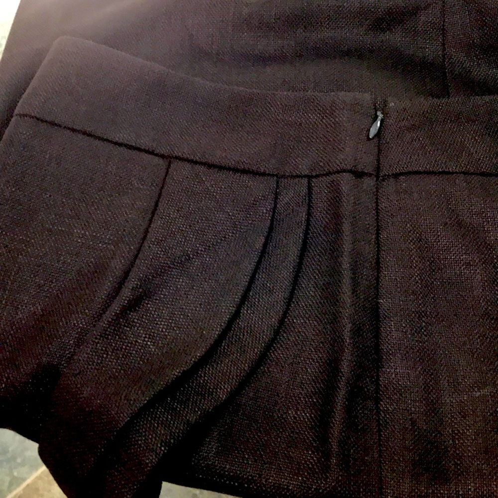 Stylish brown linen and polyester skirt size 10 from the Limited.
